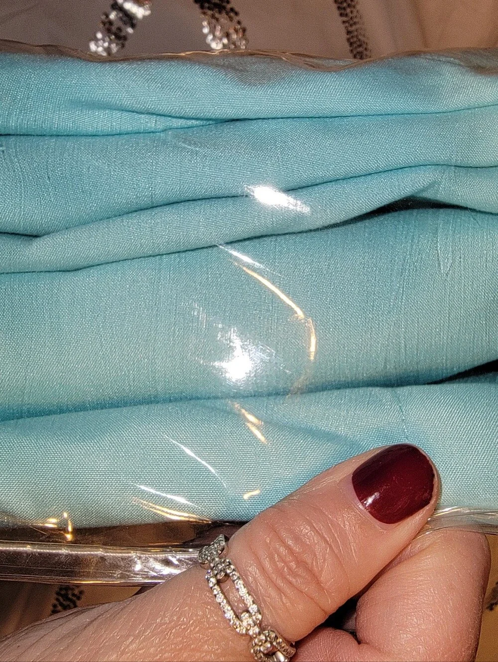 King South Street Loft Microfiber Top Sheet + 4 Pillowcases Blue Turquoise